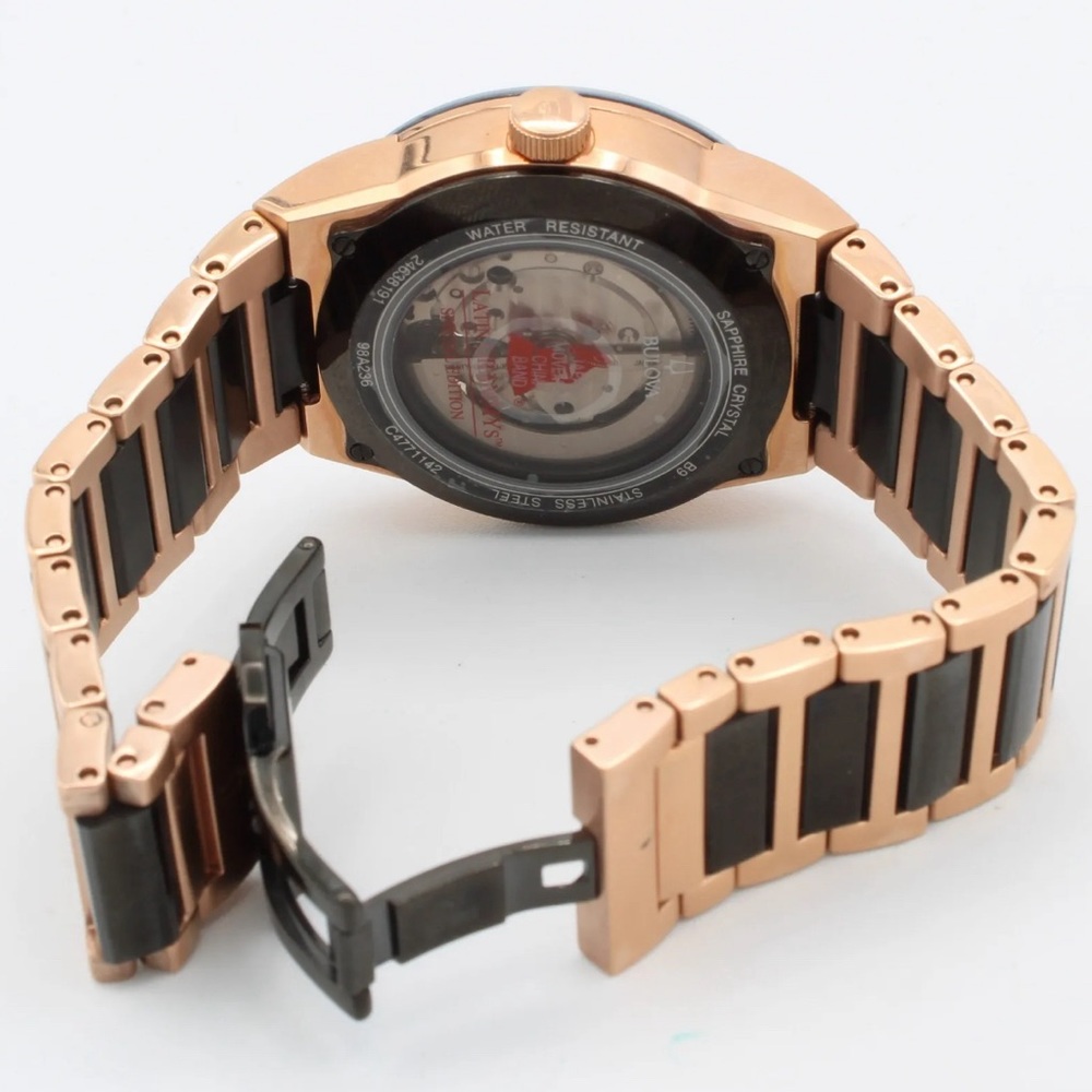 Limited Edition Bulova Latin Grammy's Automatic Swiss Men's Wristwatch - Picture 6 of 11